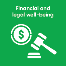 Connect with financial, legal and life resources