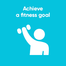 Achieve a fitness goal icon