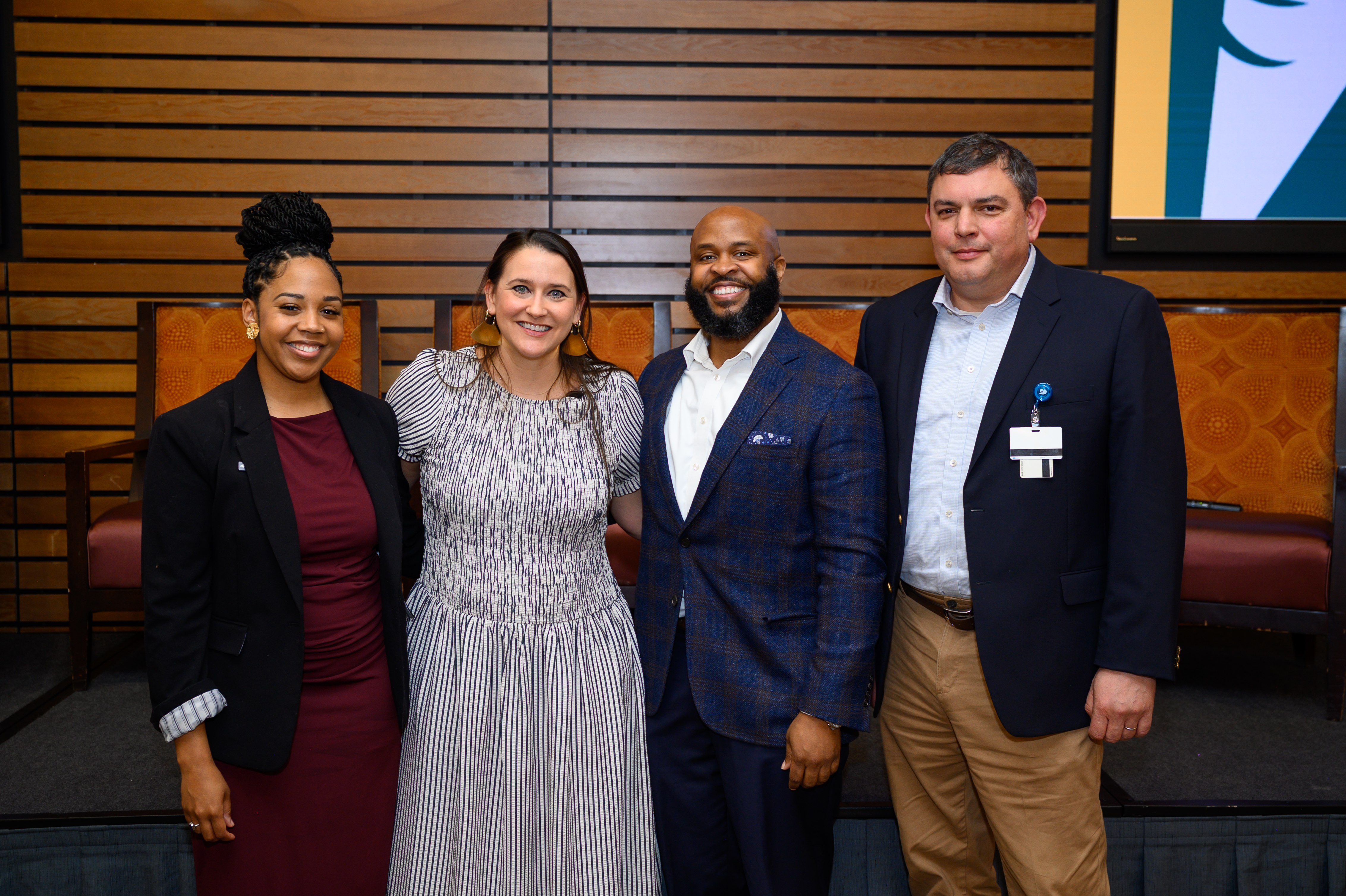 Panelists gathered at a UMC community health panel discussion