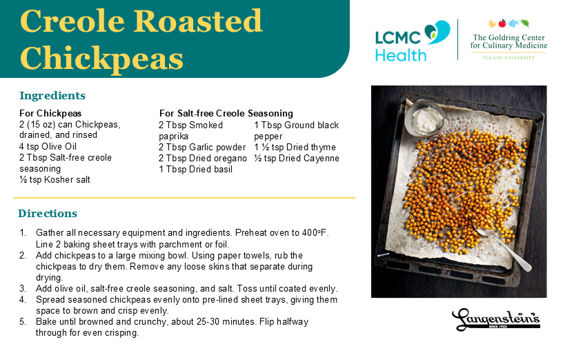 Creole Roasted Chickpeas