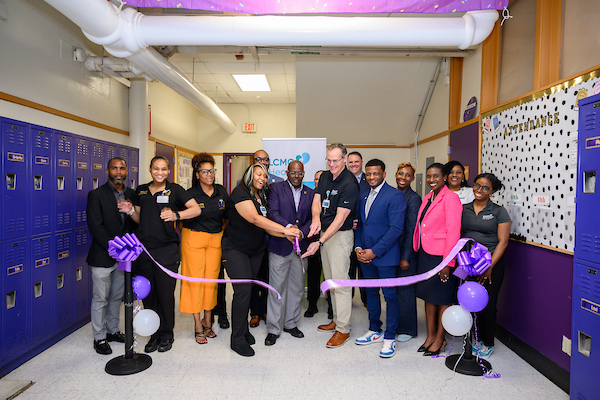 Ribbon cutting ceremony at Warren Easton Charter High School