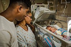 Parents in NICU Room
