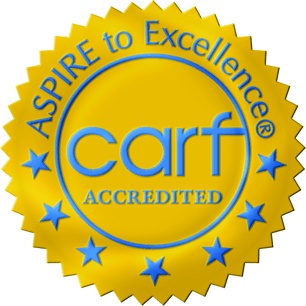 CARF accreditation seal