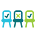 social distancing chairs icon