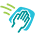 small hand wiping a surface icon