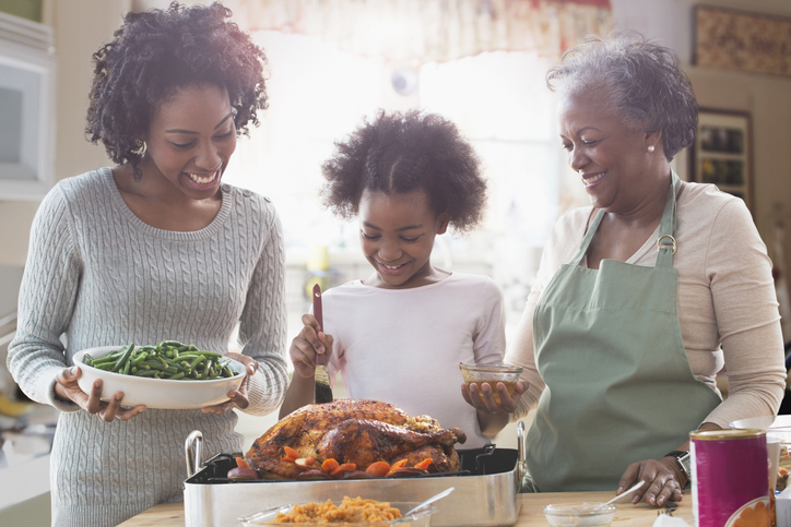 Preparing turkey