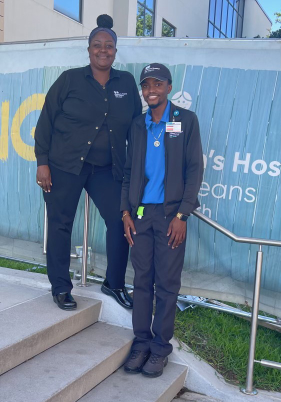 Yolanda Cobb and son Darryl, Children's Hospital New Orleans