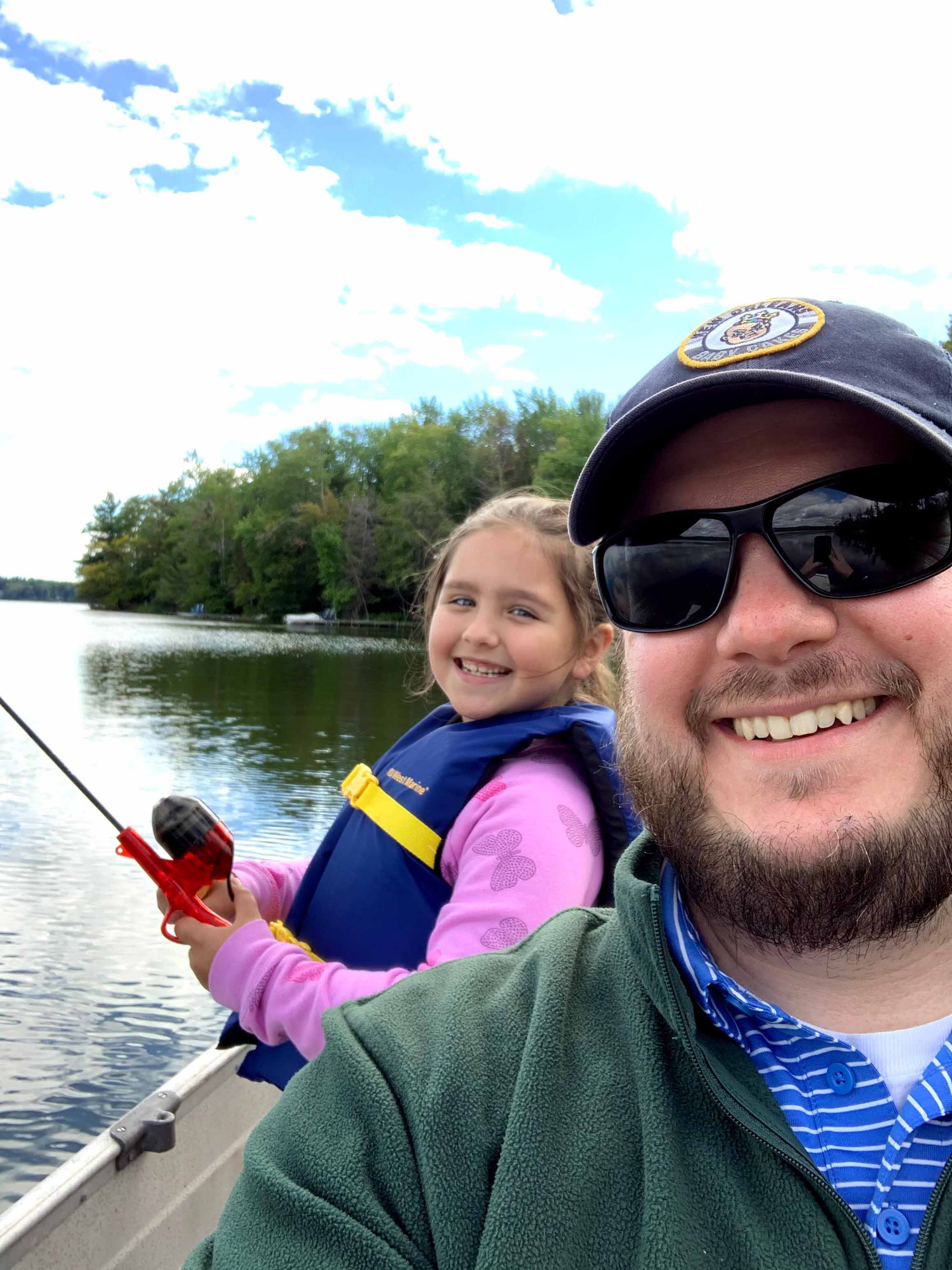 Dad and Daughter Fishing