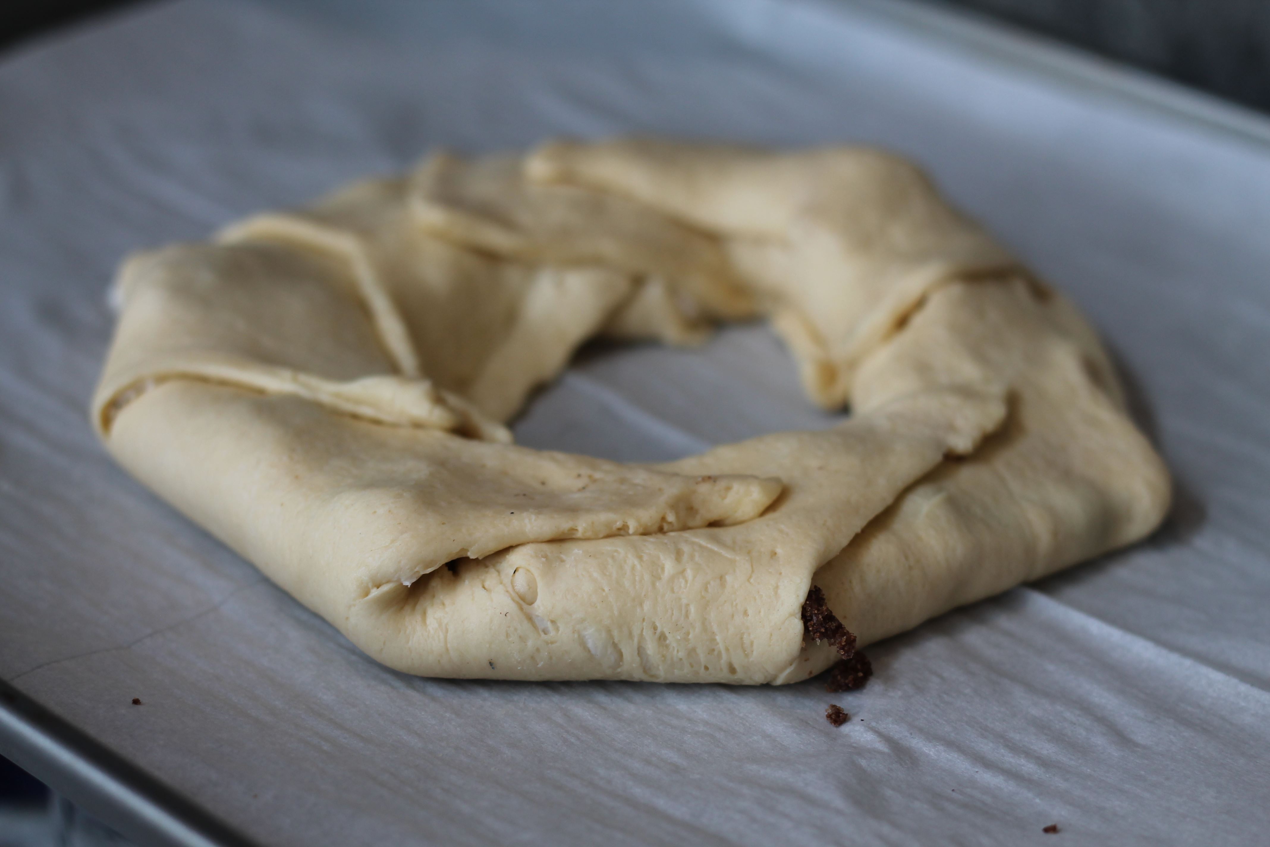 Folded dough