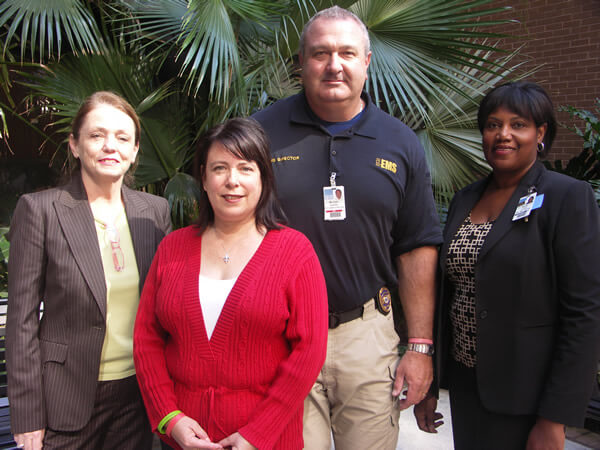 Group of people in foundation smiling