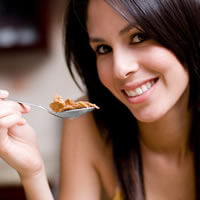 woman eating