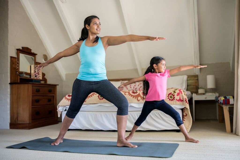 Mother and Daughter Yoga