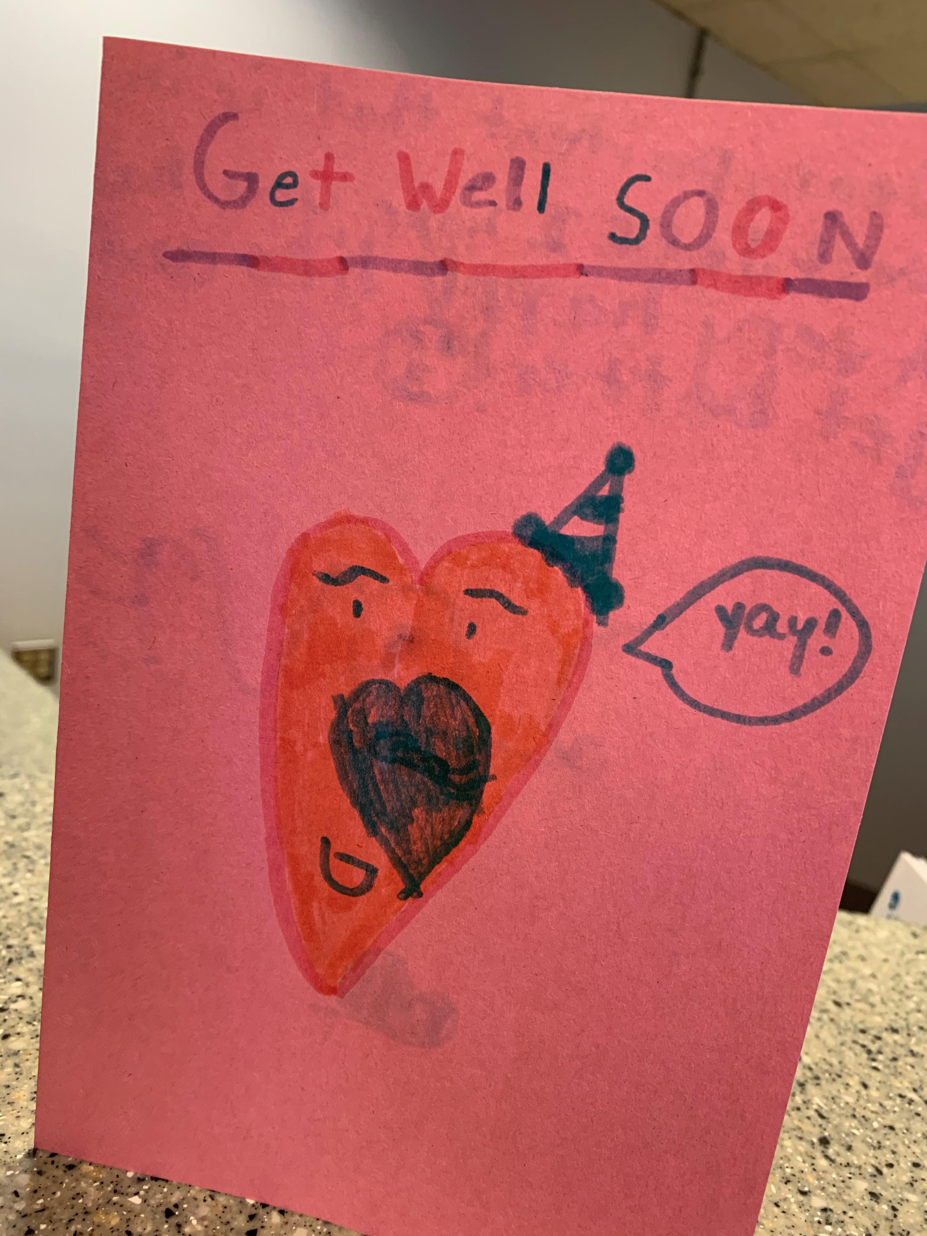 Get well soon card