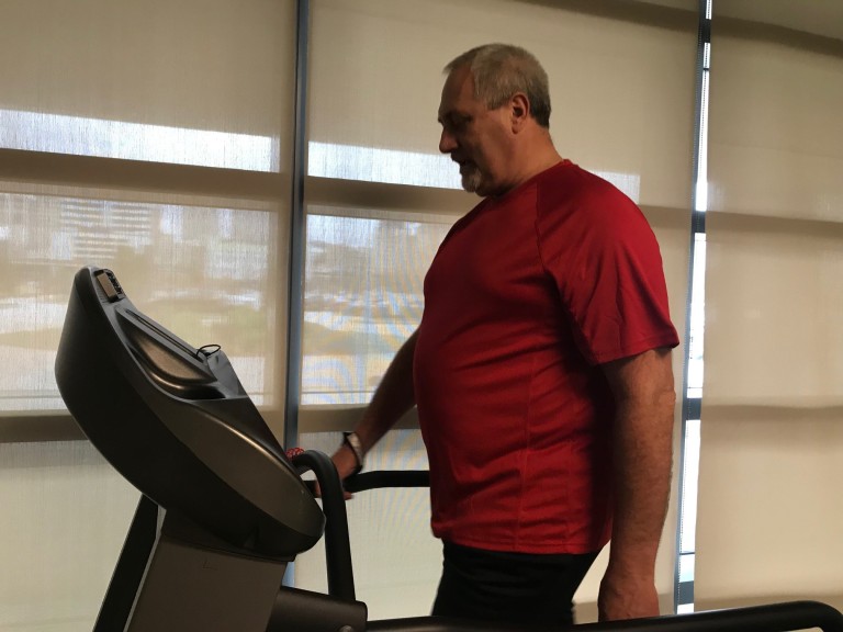 man on treadmill