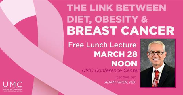 Link between Diet, Obesity and breast cancer lunch flyer