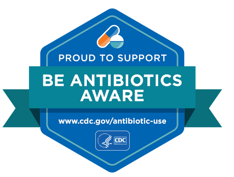 Be antibiotics aware badge
