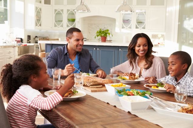 Family eating