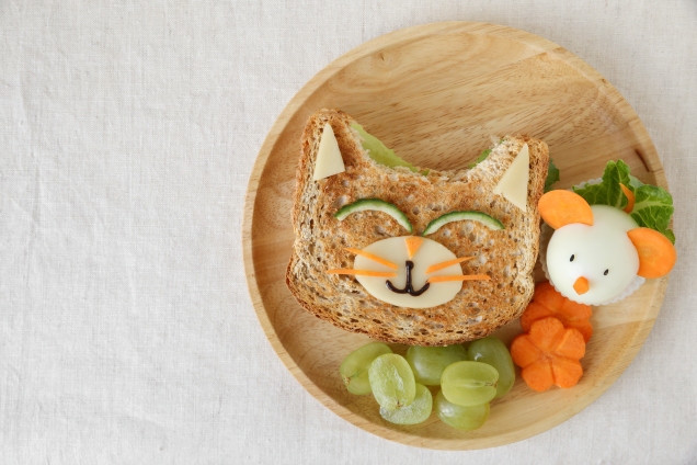 Cat-looking sandwich