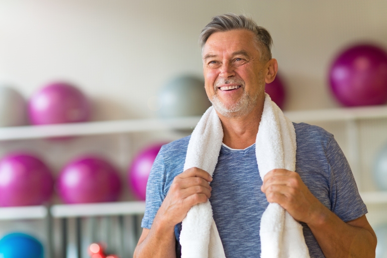 Older Man at the gym