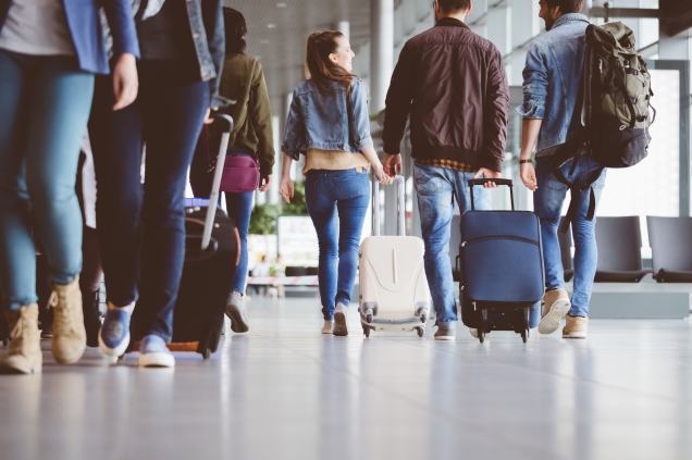 People Walking in Airport