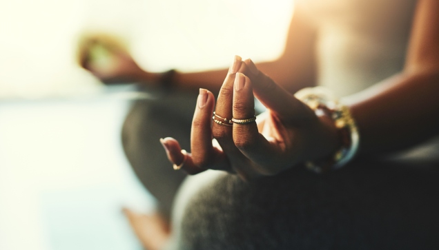 Hands in meditation