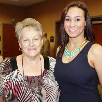 two women smiling