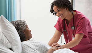 Doctor talking to a patient