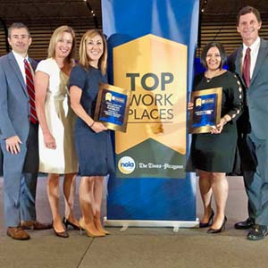 Group receiving award